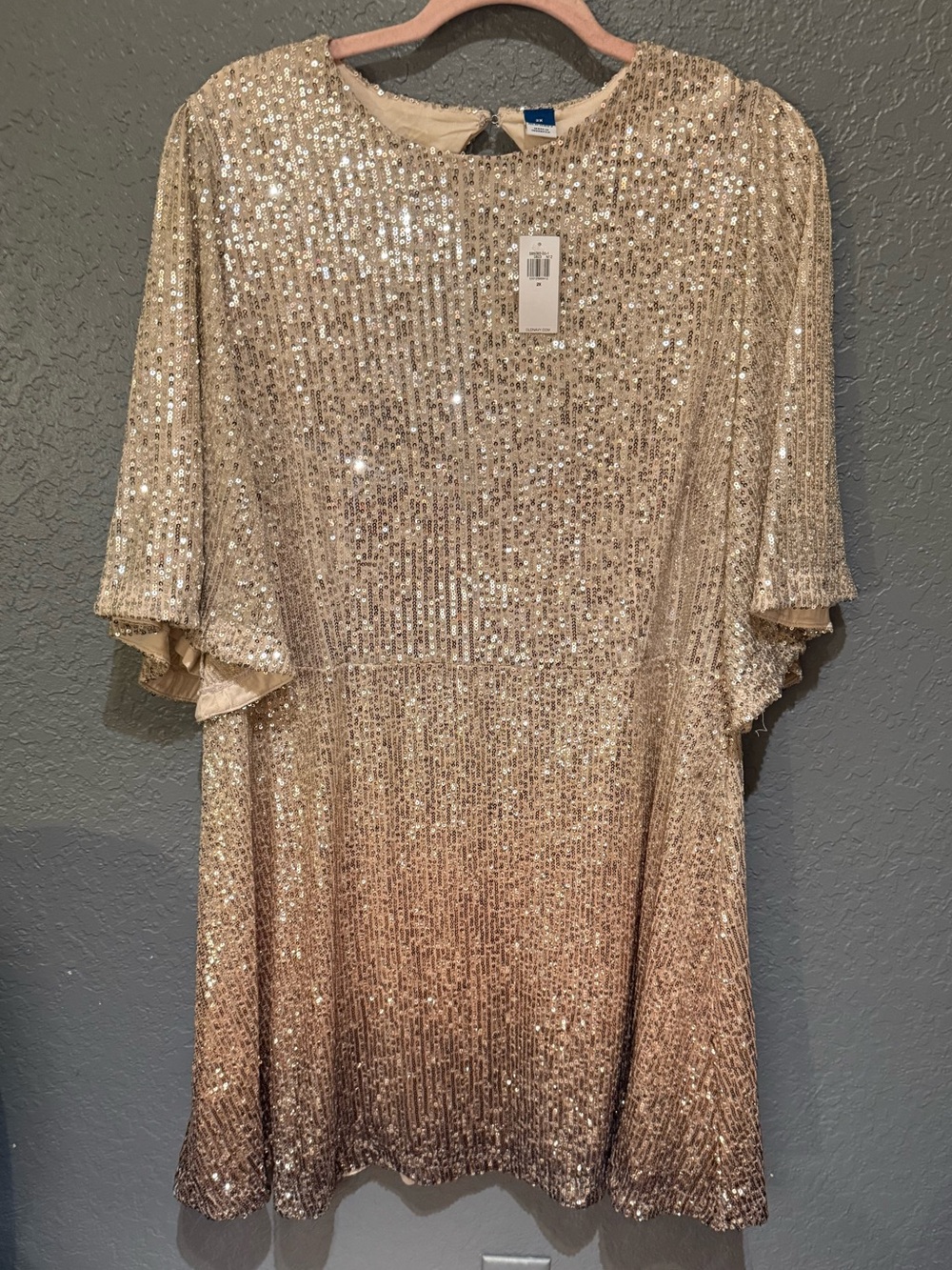 OLD NAVY  XXL NWTS ombré sequin party mini dress